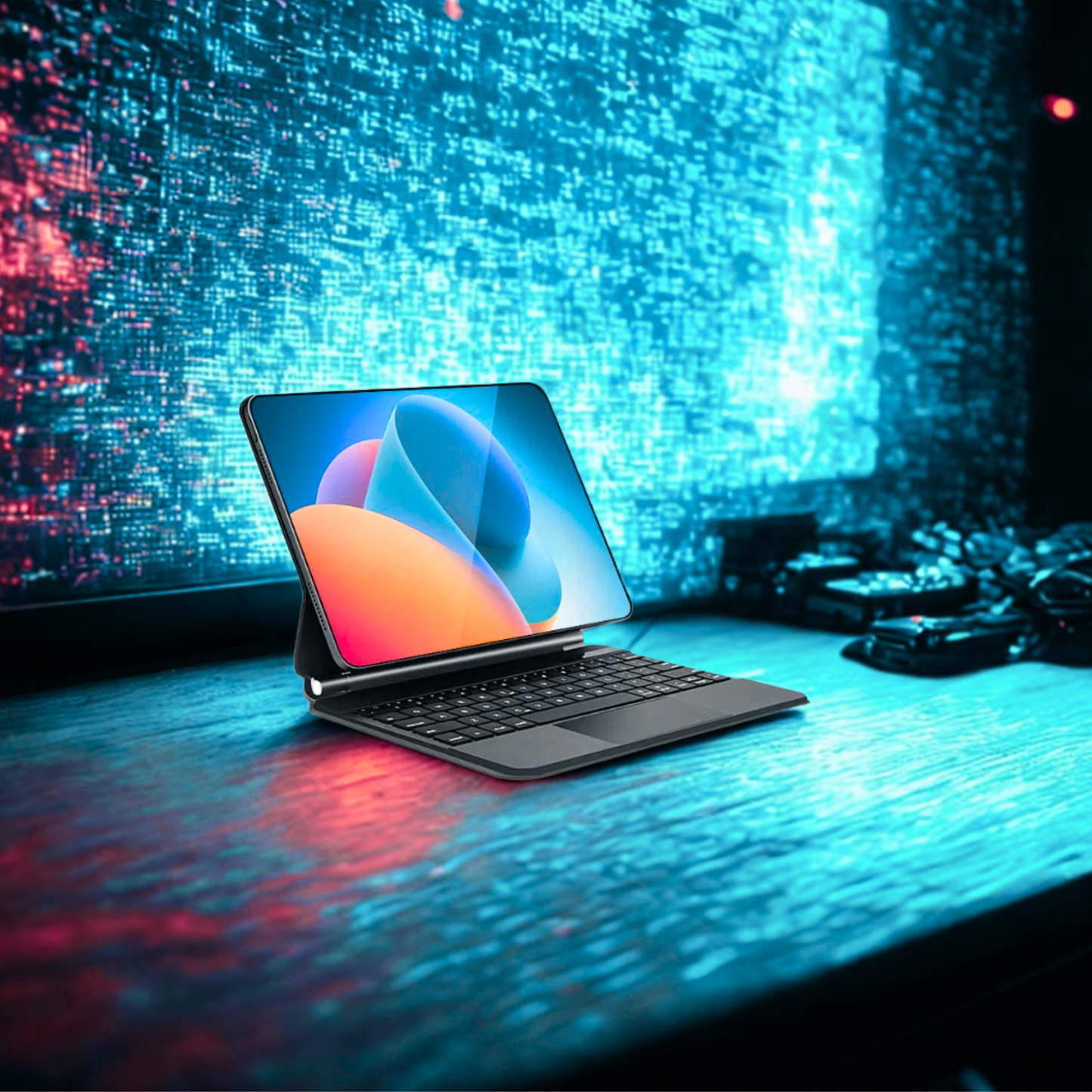 10.1 Inch Tablet, Android 14 System 512GB Storage Capacity Snapdragon 888 Processor Tablet 2 in 1 Laptop 1920X1200 Display Keyboard Case Mouse and Styus 5G Wifi SIM Card