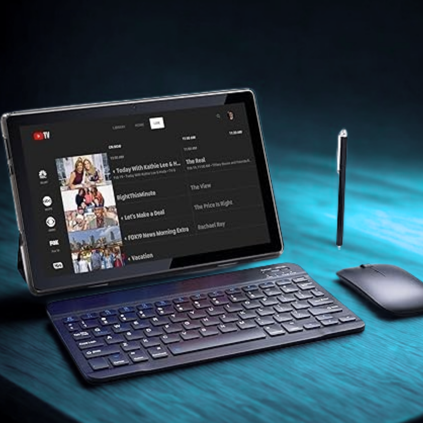 10.1 Inch Tablet, Android 14 System 512GB Storage Capacity Snapdragon 888 Processor Tablet 2 in 1 Laptop 1920X1200 Display Keyboard Case Mouse and Styus 5G Wifi SIM Card