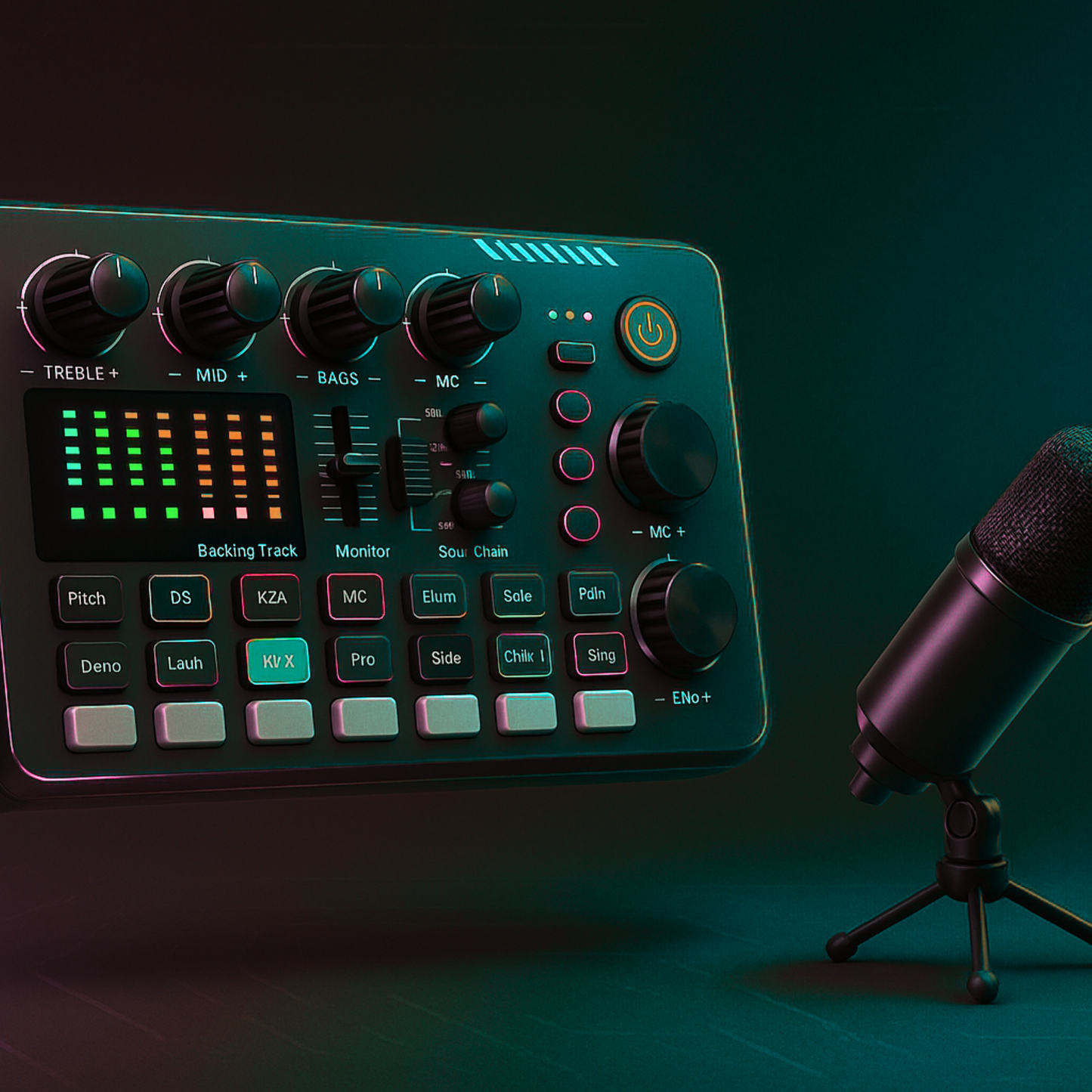 “F998 USB Sound Card with Audio Mixer – Perfect for YouTube, Gaming & Voice Recording”