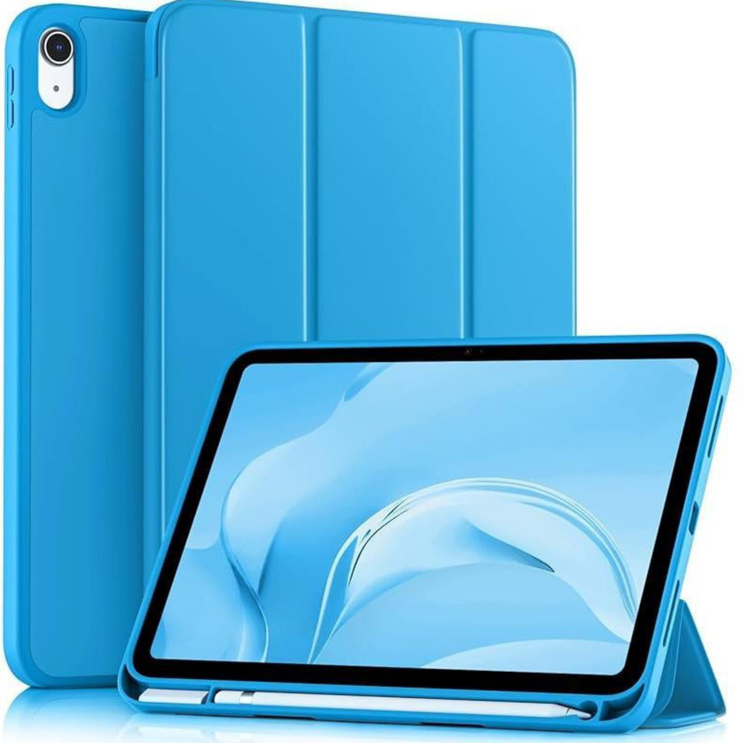 Compatible with Ipad (A16) 11Th Generation Anti-Pressure Case 11 Inch 2025, for Ipad 10Th Generation Case 10.9 Inch 2022 with Pencil Holder, Slim Trifold Stand Protective Cover with Soft TPU Back