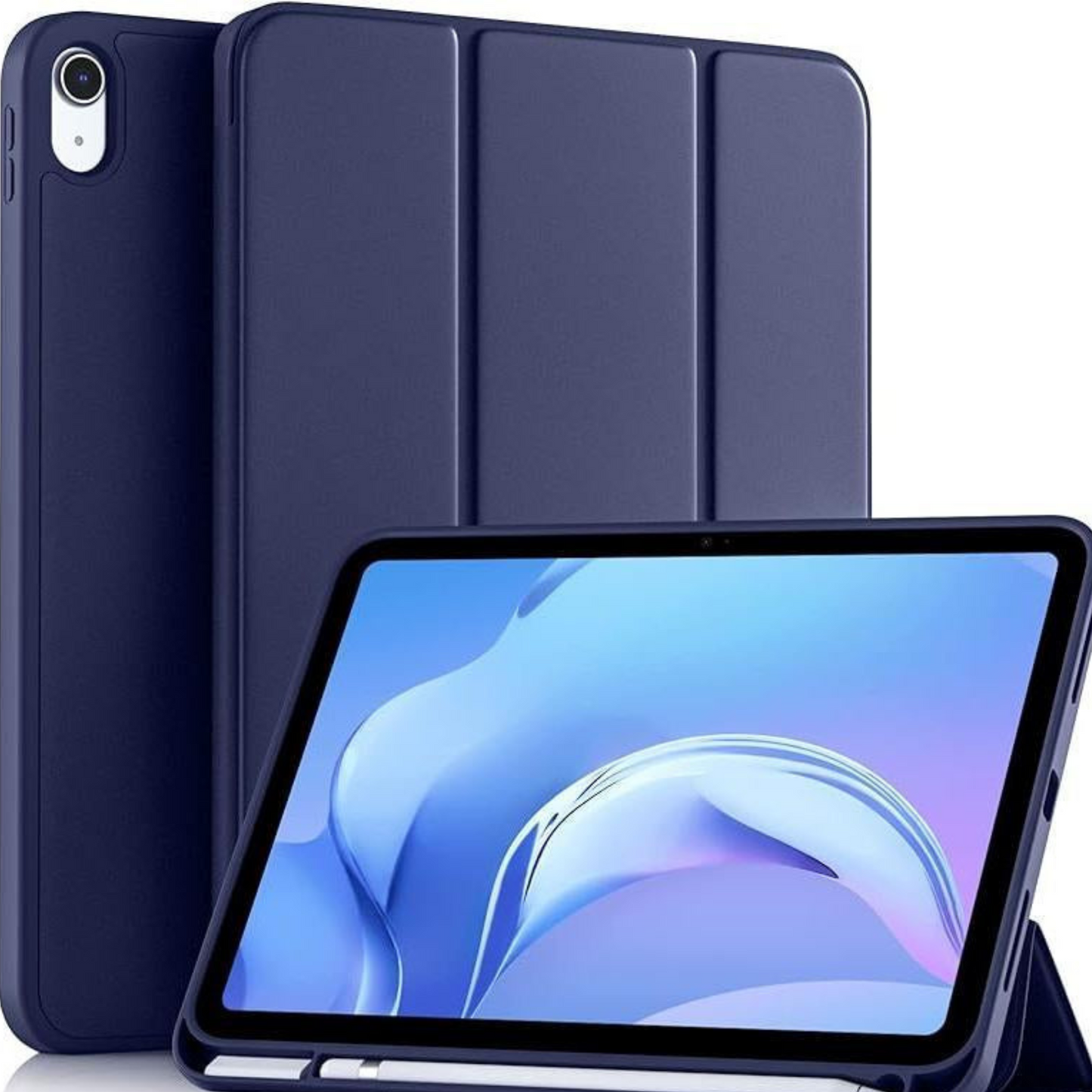 Compatible with Ipad (A16) 11Th Generation Anti-Pressure Case 11 Inch 2025, for Ipad 10Th Generation Case 10.9 Inch 2022 with Pencil Holder, Slim Trifold Stand Protective Cover with Soft TPU Back