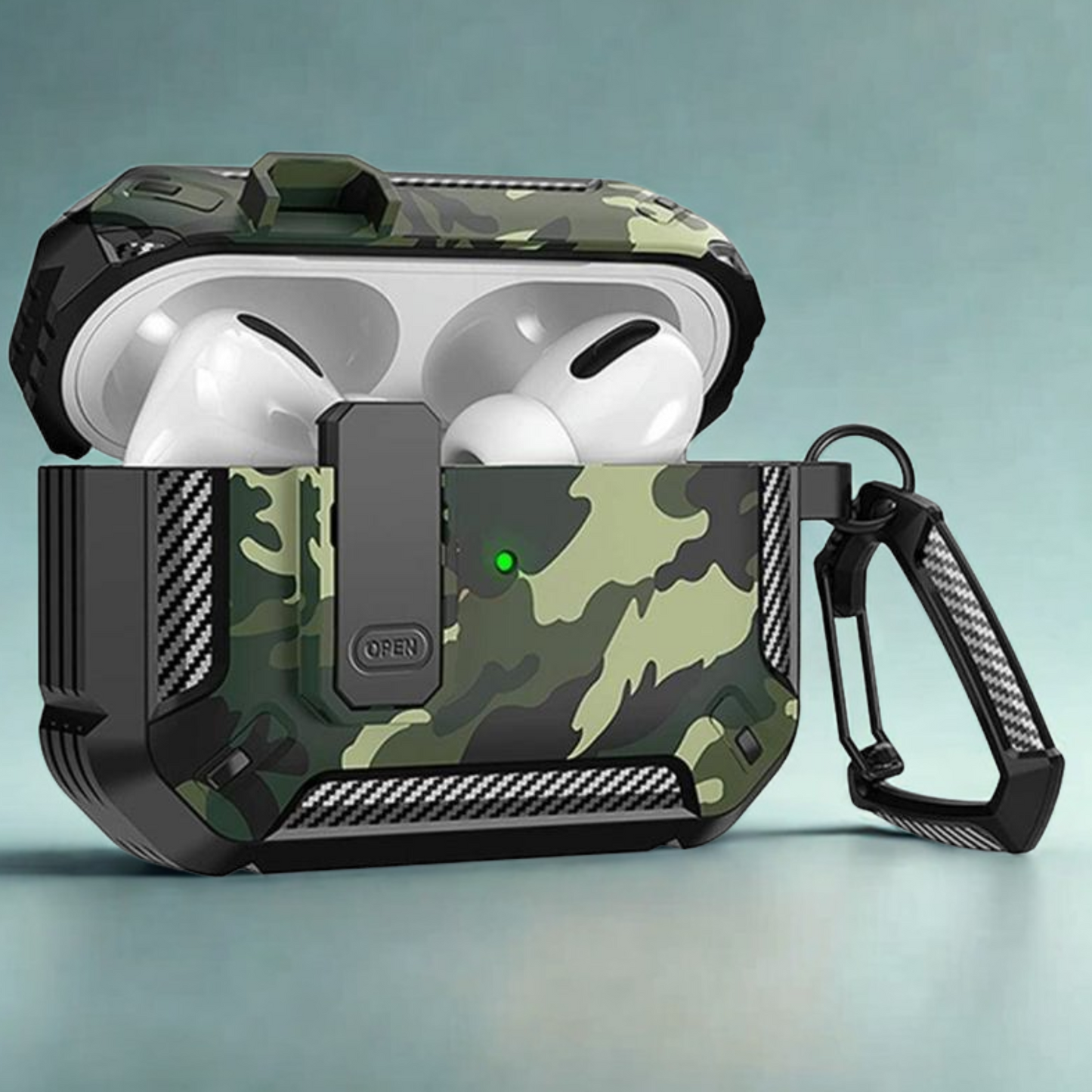 Earphone Protective Case with Carabiner, Anti-Fall Protective Case, TPU Shockproof Protector Cover for Airpods Series, Summer Decoration Accessories