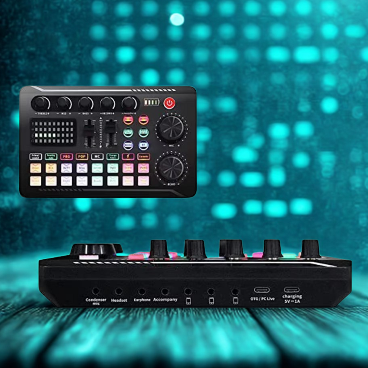 “F998 USB Sound Card with Audio Mixer – Perfect for YouTube, Gaming & Voice Recording”