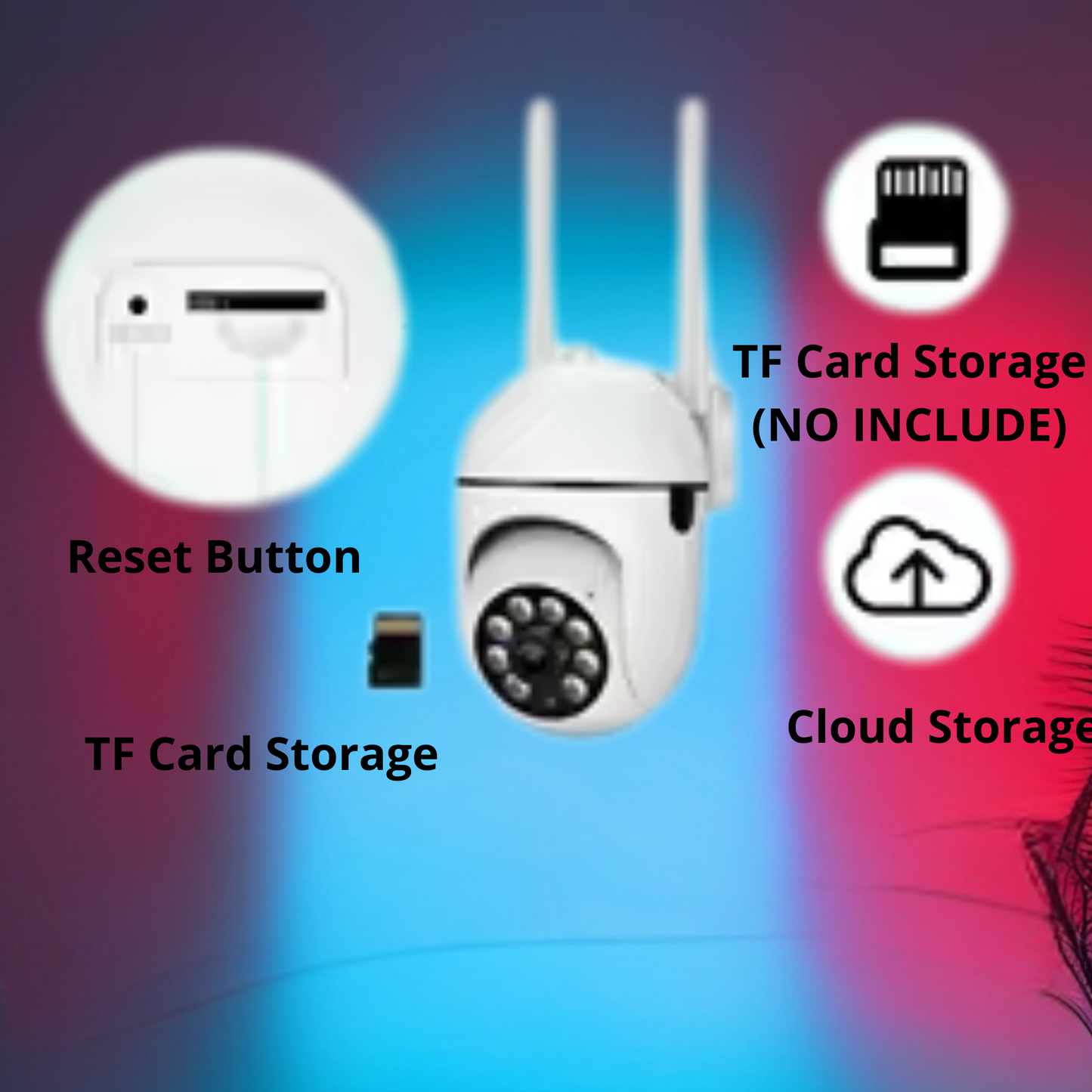 2.4G 1080P Cameras Wifi Video Surveillance IP Outdoor Security Protection Monitor 4.0X Zoom Home Wireless Track Alarm Waterproof