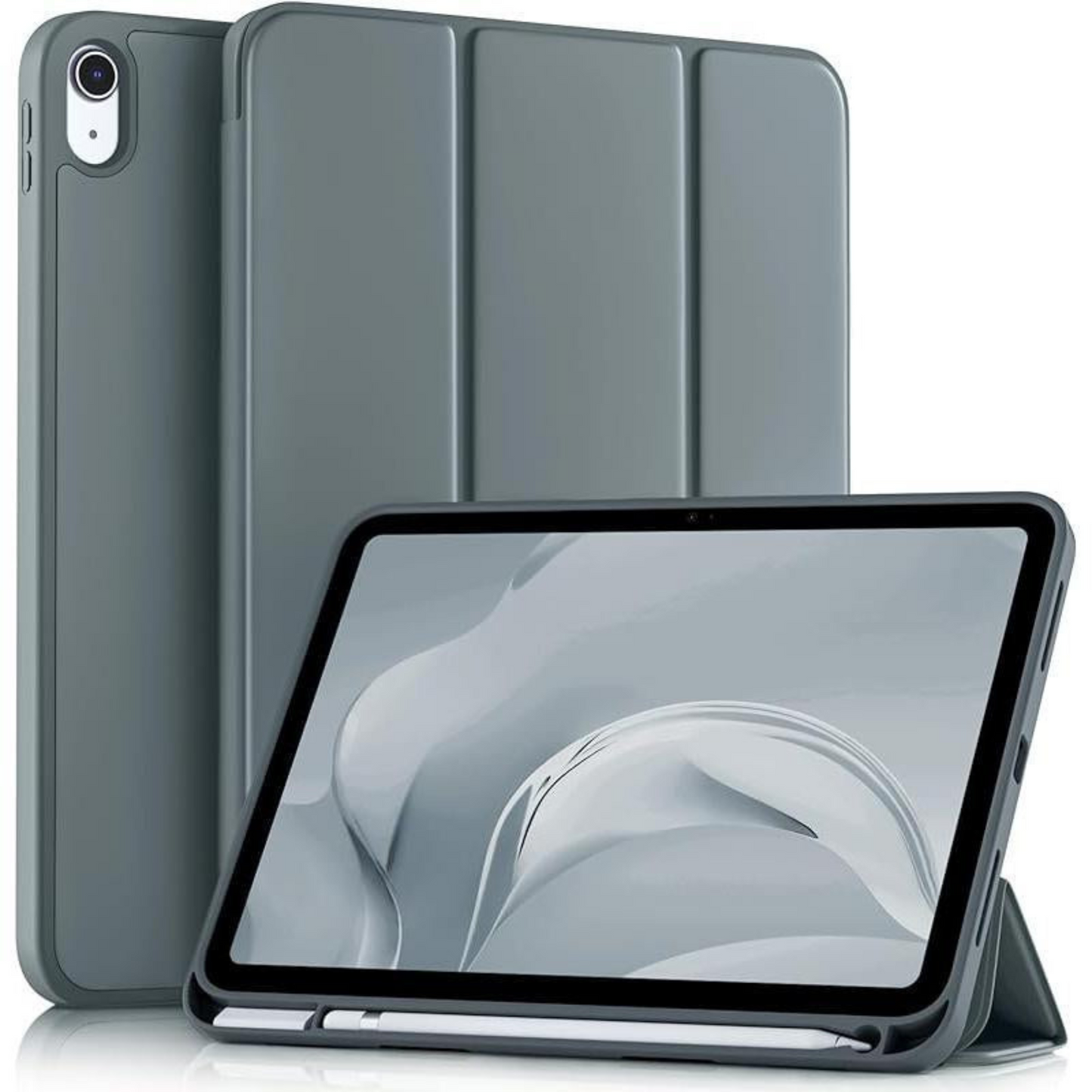 Compatible with Ipad (A16) 11Th Generation Anti-Pressure Case 11 Inch 2025, for Ipad 10Th Generation Case 10.9 Inch 2022 with Pencil Holder, Slim Trifold Stand Protective Cover with Soft TPU Back