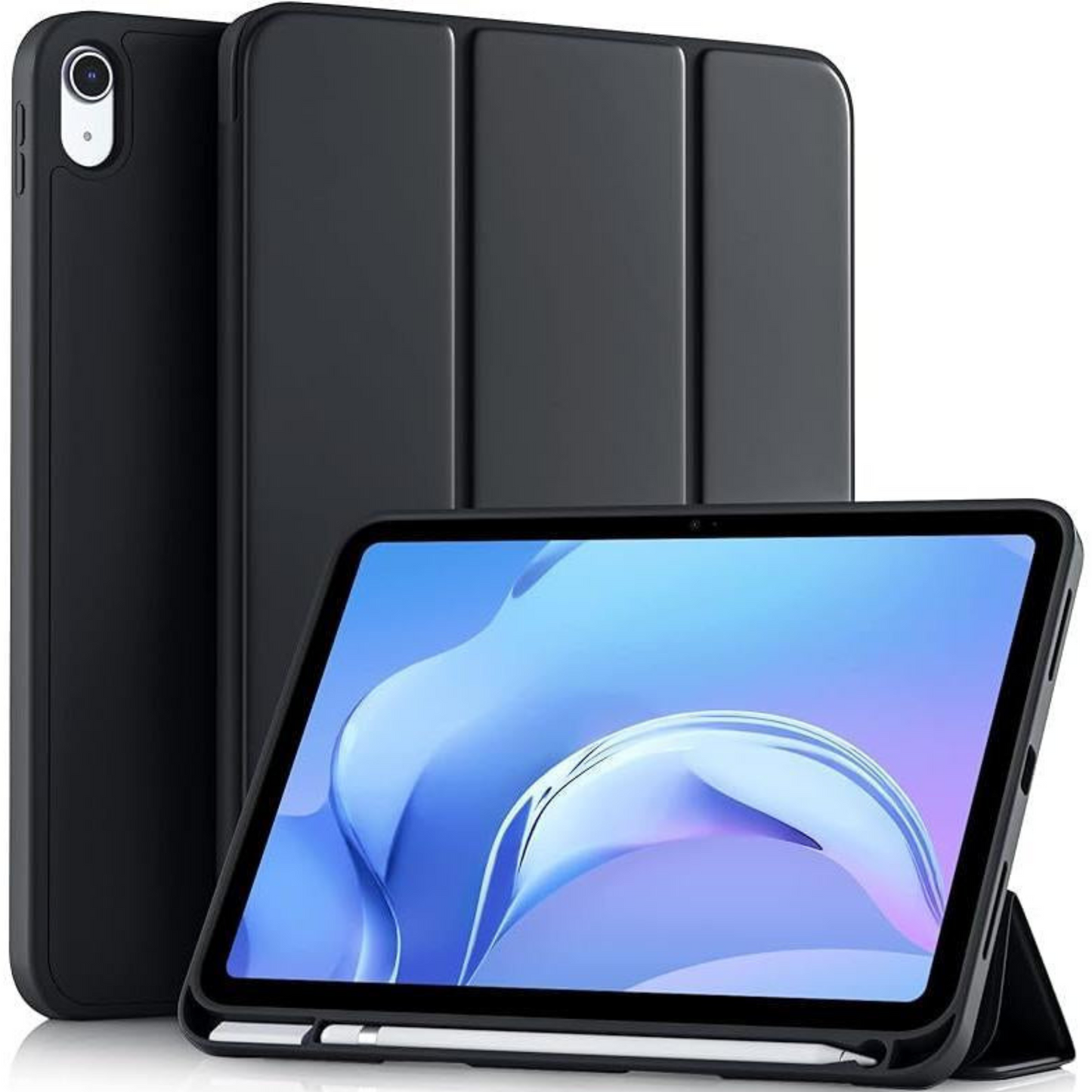 Compatible with Ipad (A16) 11Th Generation Anti-Pressure Case 11 Inch 2025, for Ipad 10Th Generation Case 10.9 Inch 2022 with Pencil Holder, Slim Trifold Stand Protective Cover with Soft TPU Back